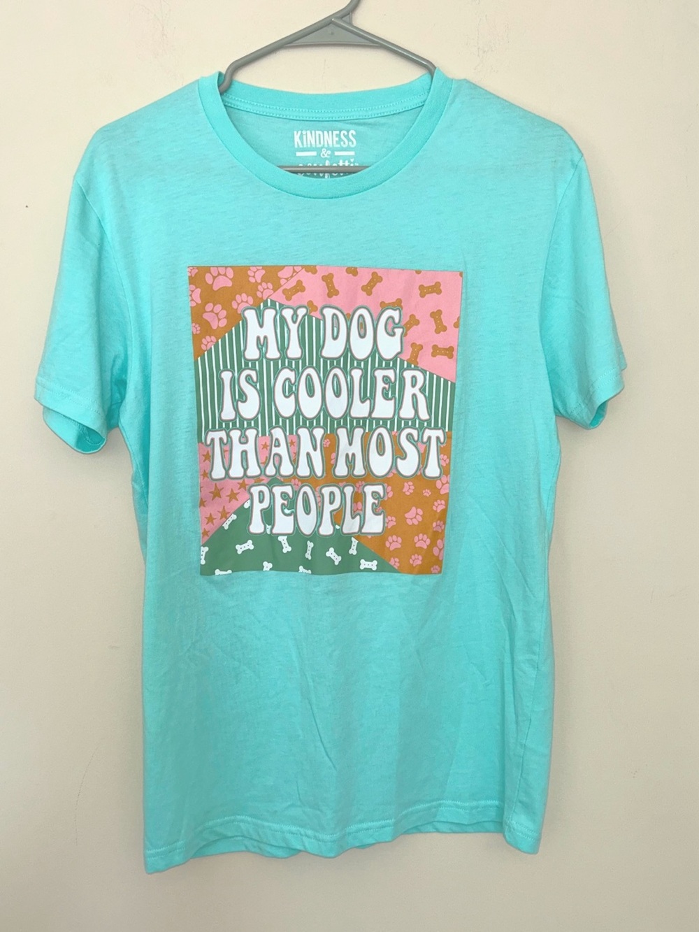 Aqua Graphic Tee - My Dog Is Cooler Than Most People